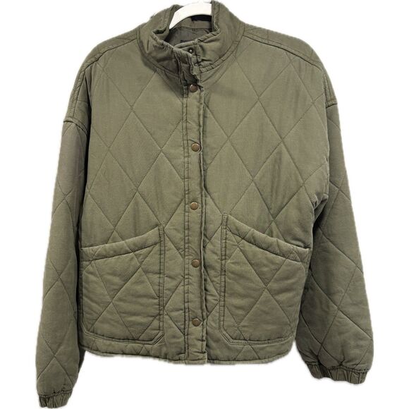 Sanctuary Olive Quilted Jacket | Size L - Picture 1 of 4